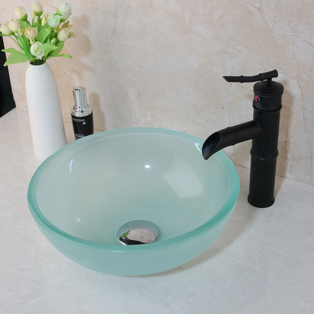 black bathroom sink set bacia de banheiro with matte black faucet multiple colour glass tempered glass basin mixer tap set 6