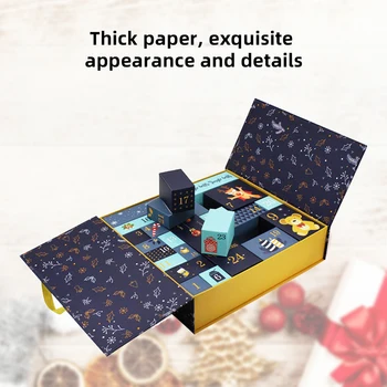 

DIY Paper Advent Calendar Gift Box Christmas Countdown 24 Drawers Cabinet Toy Gift for Girl Boy Friend Decorative Ornaments New