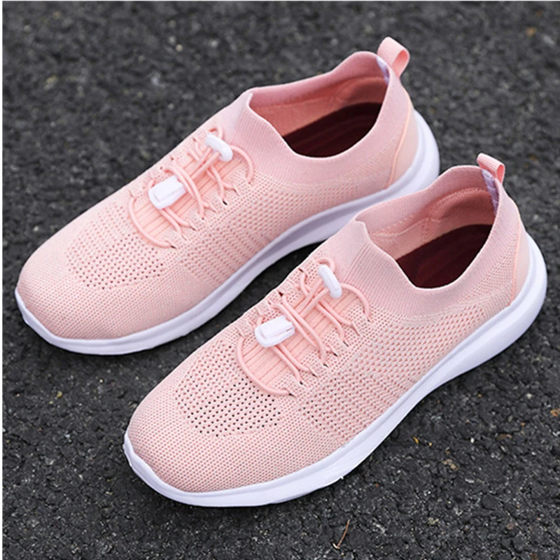 ladies mesh slip on trainers