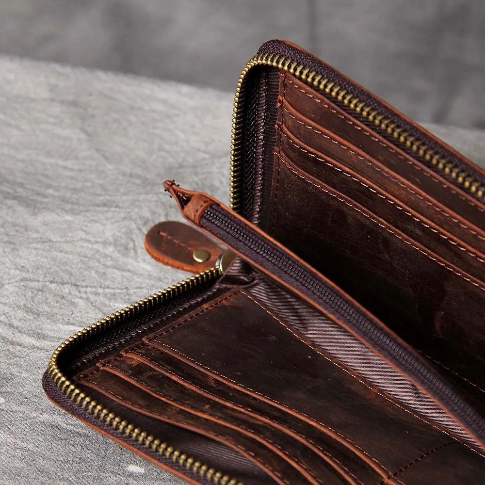 Leather Money Clip Wallet And Credit Card Holder