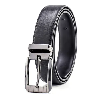 

New Men Cowskin Belt Business Casual Luxury Strap Designer Fashion Vintage Belt Real Leather Belts Alloy Pin Buckle Men's Girdle