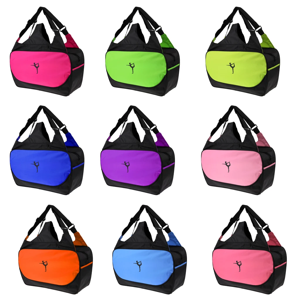 Lightweight Gym Fitness Yoga Mat Shoulder Pack Pilates Pad Bags Water-Resistant Satchel Shoulder Travel Zipper Closure Bag