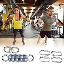 

1set Hammock Chair Hanging Swing Spring Heavy Duty Sandbag Boxing Bag Spring Set For Heavy Duty Load-Bearing Closed Spring