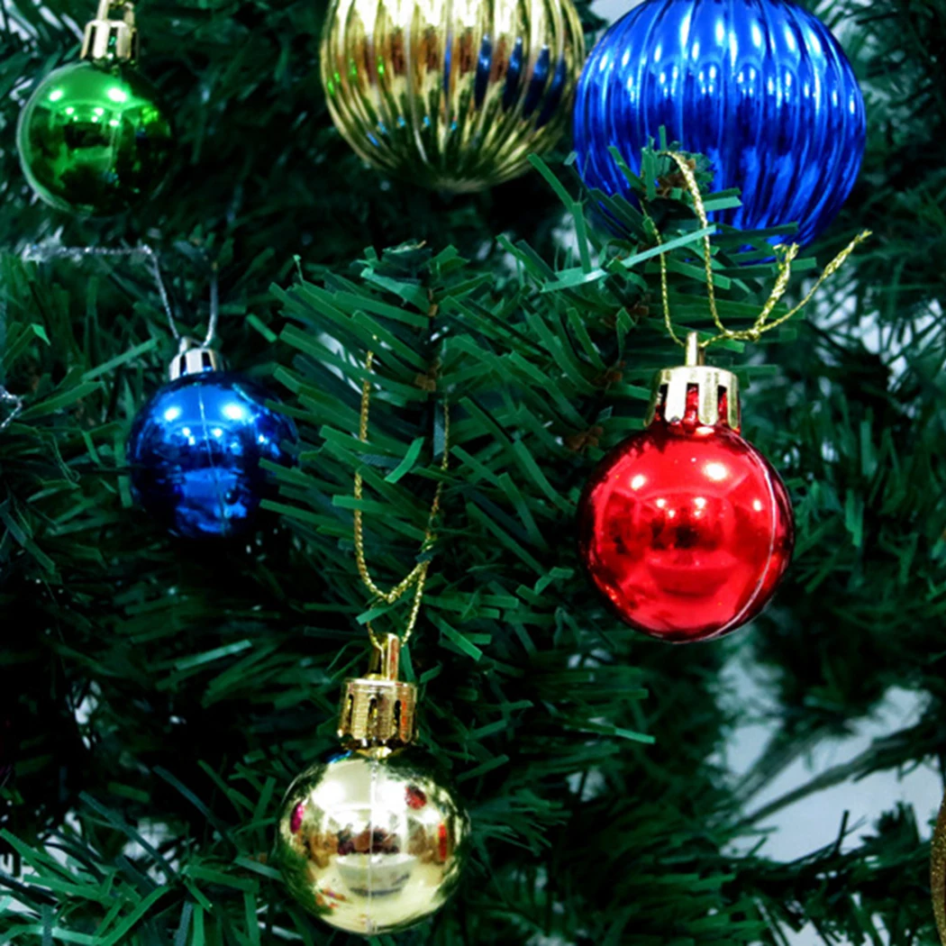 12pcs Christmas Balls Plain Baubles Xmas Tree Ornament Hanging Decor Cheap Lot 