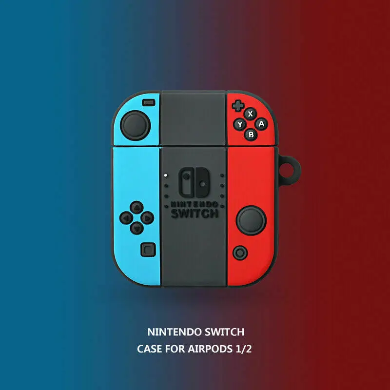 3D чехол для ручных Игровых Наушников NS Switch s для Apple Airpods 1/2, забавный силиконовый защитный чехол для наушников, аксессуары