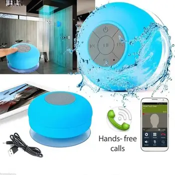 

BEESCLOVER Waterproof Bluetooth Speaker Suction Cup Wireless Bluetooth Speakers Wireless Stereo Sound-box Sucker Loudspeaker