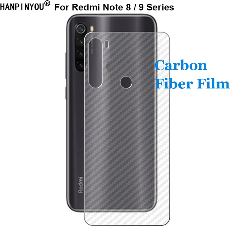 Для Xiaomi Redmi Note 8 9 8T 10X Pro 5G прочная 3D задняя пленка из углеродного волокна с защитой