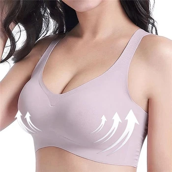 

Casual Female Solid Color Underwear Fashion Women Seamless Bra New Breathable Bras Sexy Ladies Push Up Bras For Women