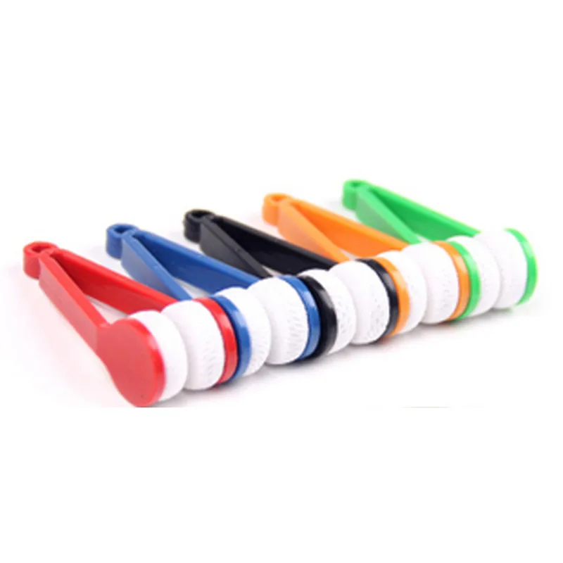 Mini Two-side Glasses Brush Microfiber Spectacles Cleaner Glasses Cleaning Rub Cleaner Eyeglass Cleaner Brush Screen Rub