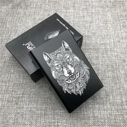 Custodia per sigarette in alluminio ultra-sottile con totem tigre personalizzato e incisione laser