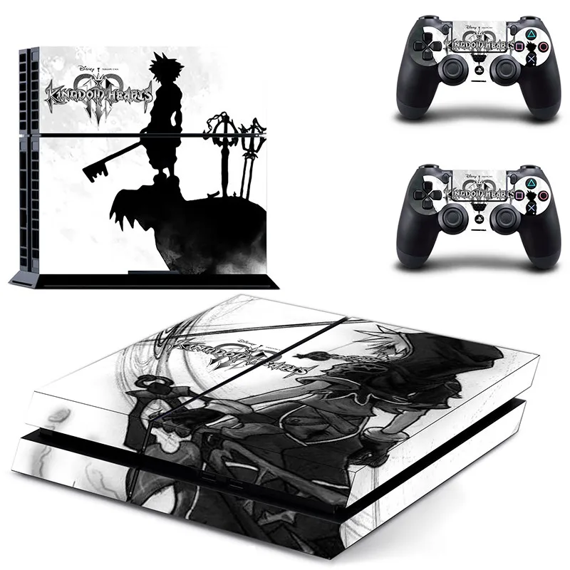 Kingdom Hearts Play station 4 наклейки s, PS 4 виниловые Наклейка для PS4 Pegatinas Adesivo для консоли playstation 4 и 2 контроллера - Цвет: GYTM0192