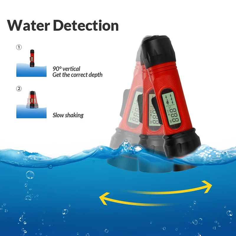 Portable Fish finder Wireless Echo Sounder 0.8-90m Depth Digital Handle Transducer Sensor Sonar Ice Fishing Fishfinder