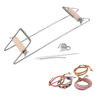 

Creative Newly DIY Bead Tool Wood Weaving Beading Loom Set For Jewelry Bracelets Necklaces Earrings Make Simple Beading Machine