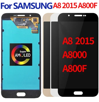 

Original Super AMOLED For Samsung Galaxy A8 2015 A8000 A800 A800F LCD Display Touch Screen Digitizer Assembly
