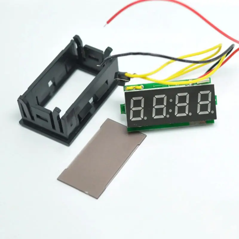 Светодиодный набор электронных часов DIY для автомобиля, автомобильный таймер для мотоцикла, светодиодный цифровой дисплей, отключение питания, DC4.5-30V памяти, красный, зеленый, синий