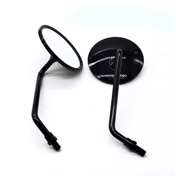 

round motorbike black electrical scooter accessories moto rearview mirror for harley vespa gts 300 sprint px mirror motorcycle