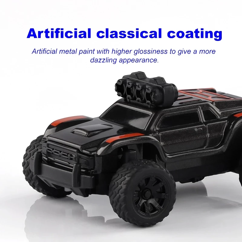 Turbo Racing 1 76 C81 Big Foot Rc Monster Truck Car Full Proportional Rtr 2 4ghz Remote Control Type C Charging Port Kit Toys Rc Cars Aliexpress
