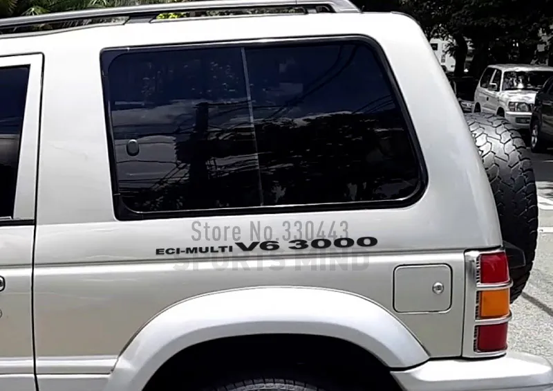 3 пары ECI-multi V6 3000 для Mitsubishi Pajero Sport Shogun Montero Delica аксессуары наклейка на автомобиль-Стайлинг