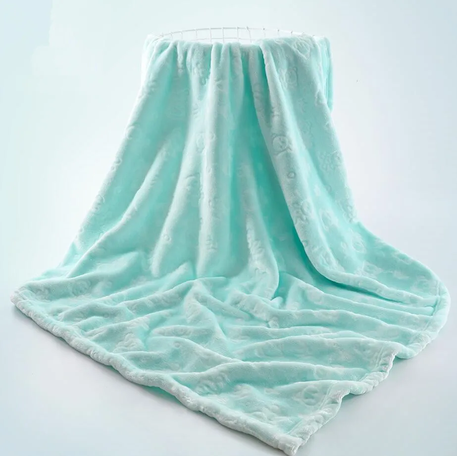 

Big Size 100*140CM Kids Double Layer Fleece Quilt Bedding Blankets Winter Sheet Bedspread Home Textile Mechanical Wash Blanket