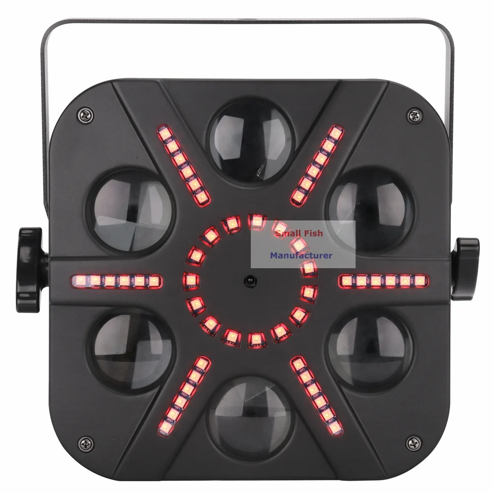 70 Вт Светодиодный светильник для дискотеки с эффектом 6 глаз DJ Ball лампа DMX512 звуковой активированный лазерный проектор светильник для музыки Рождественская вечеринка лазерное шоу