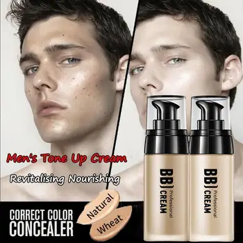

Men's BB Cream Concealer Lazy Concealer Waterproof Up Natural Tone Cream Revitalising For All Skin Whitening Types Nourishi M9A2