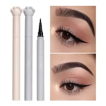 WODWOD кошачий карандаш для глаз водостойкий полный Профессиональный макияж Быстросохнущий черный карандаш для глаз стойкий карандаш для глаз модная косметика