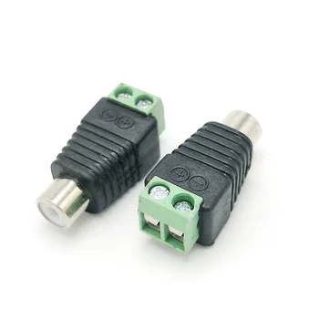 

10pcs Solderless RCA socket Connector DIY Screw Lock Cable Adapter for audio or video