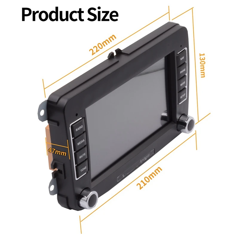 7 Inch 2 DIN Android GPS Bluetooth Car MP5 Player Fit for Jetta Passat Skoda Beetle