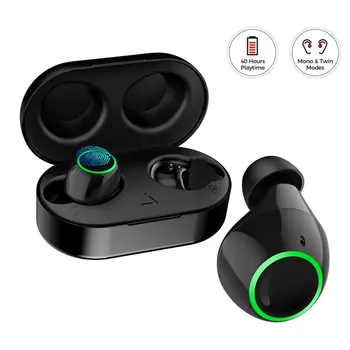 

Wireless Earphones T6 Active Noise Cancellation 0 Battery Display Stereo Call Function Automatically Connected