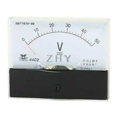 

Measurement Tool Analog Panel Voltmeter DC 0 - 50V Measuring Range