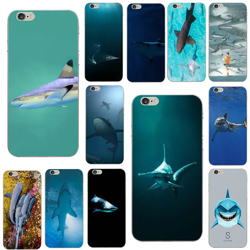 Морская рыба акулы для iphone 7 6S 6 8 Plus 5 5S 5C SE X XR XS 11 Pro Max 4 4S Coque защитный чехол телефона