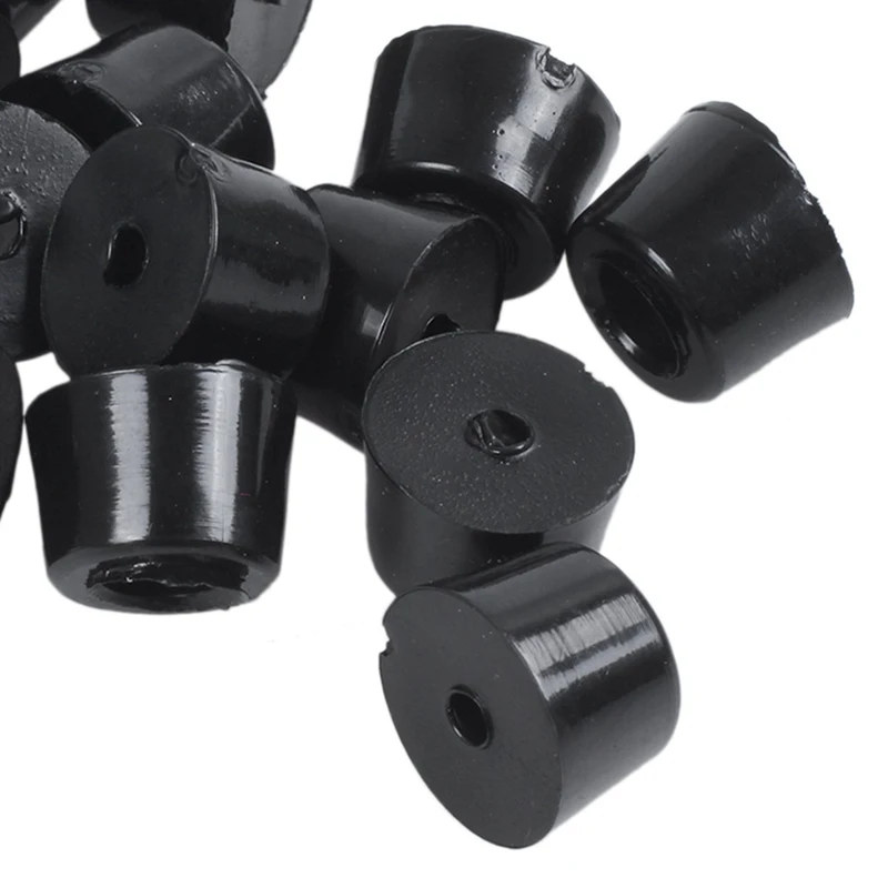 Rubber Anti Vibration Isolator Absorber Base Foot Pad 20Pcs Black