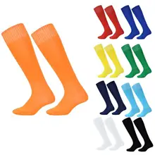 Мужская колено высокие футбольные гетры Хоккей для регби, спортивных носков чулки Футбол тренировочные носки