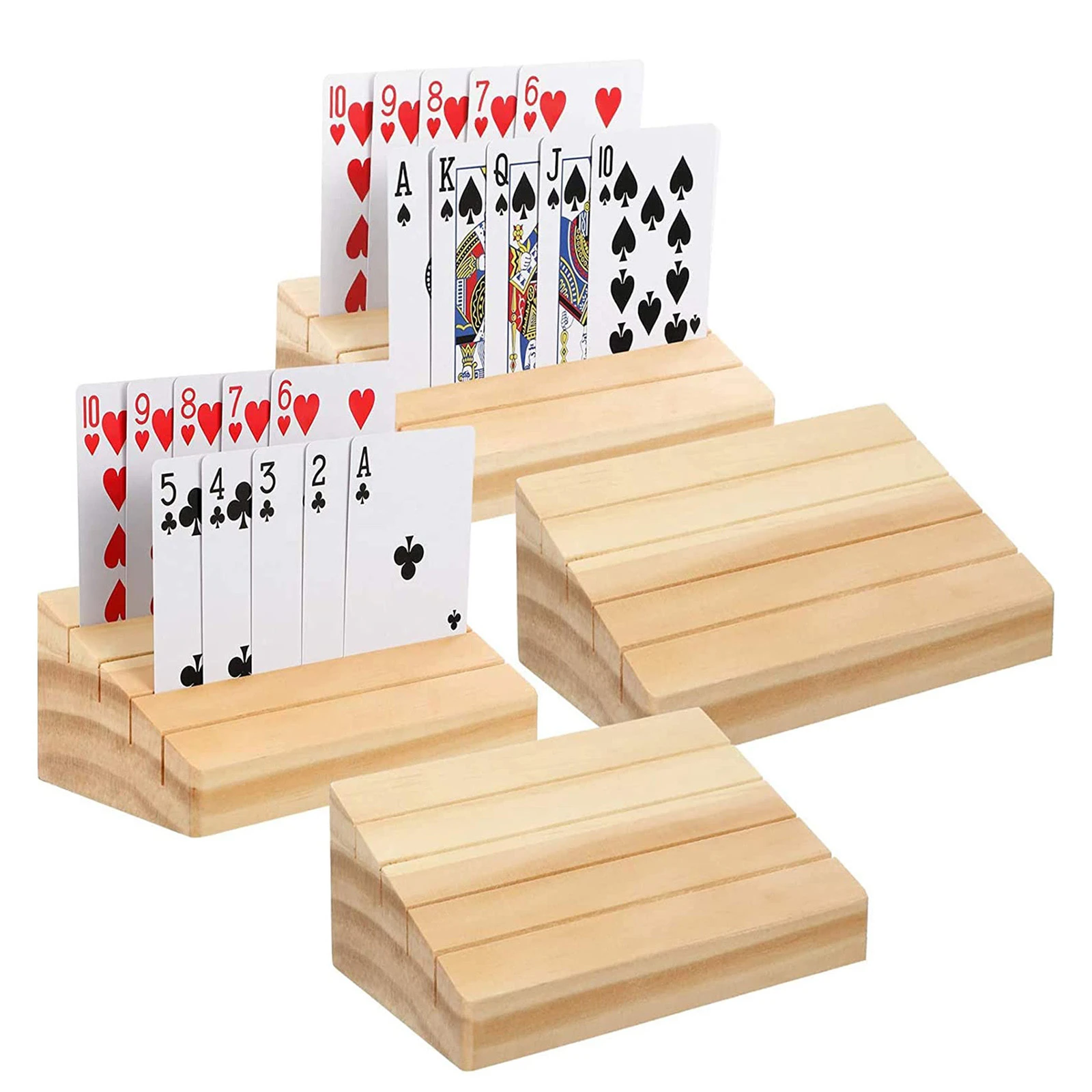 Direct Stap Protestant Houten Speelkaart Houder Poker Rack Trays Voor Organiseren Kaarten Op Party  Game Rummy Match Drop Shipping|Ijs sandwich maker| - AliExpress