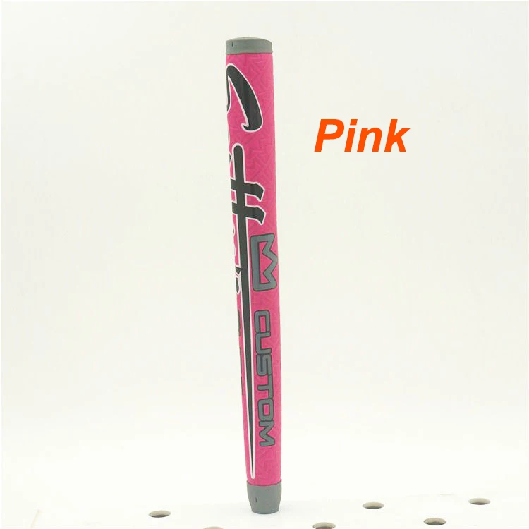 Розовый Камер* 7 цветов на выбор среднего размера Custom Shop Golf Pu Putter Grip - Цвет: Розовый