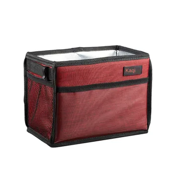 

E-FOUR Car Trash Can with Lid and Storage Pocket Leakproof Car Garbage Can Portable Auto car trash bag Hanging or Mounting In