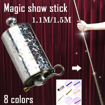 

Magic Show Stick 1.1/1.5m Stainless Steel Pocket Self-defense Telescopic Stick Martial Art Performance Metal Extension Poles