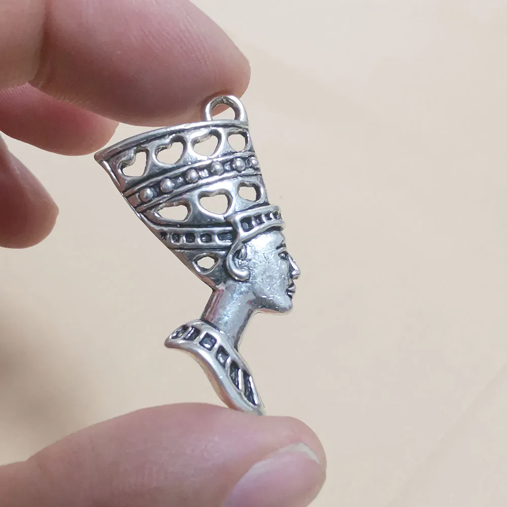 Винтажные золотые подвески в виде египетской королевы Египта Nefertiti 6 шт./лот