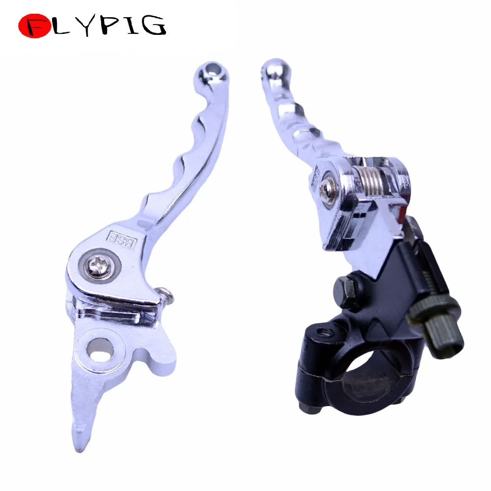 Chrome Folding Clutch Brake Levers Set for 140cc 125cc 110cc PIT DIRT
