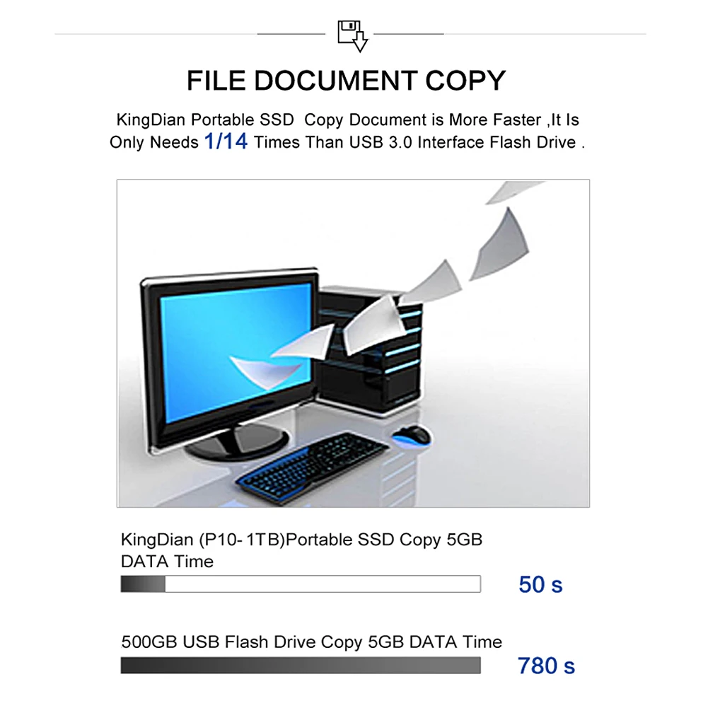 kingdian ssd externo ssd usb unidade de estado sólido