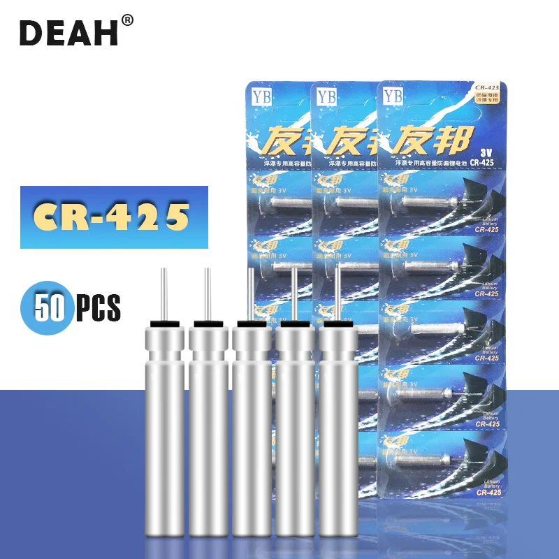 50PCS Brand New Fishing Float CR425 3V Lithium Battery For Electronic