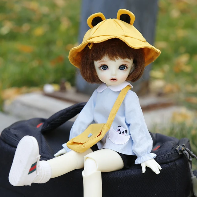 Bjd Uniform Doll Accessories | Pant+hat+ Bag | Clothes - Doll Accessories 4pcs -