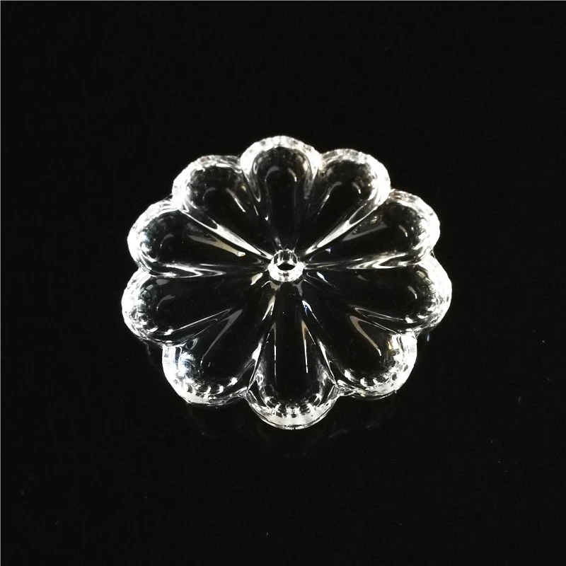 16mm-70mm Clear Crystal Rosettle Beads Chrysanthemum Shape Glass Chandelier Parts For Curtain DIY Decoration