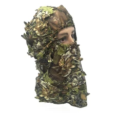 Наружный камуфляжный рюкзак 3D маска для лица шарф Охота Рыбалка полное лицо джунгли глушитель кемпинг мужская маска шапка