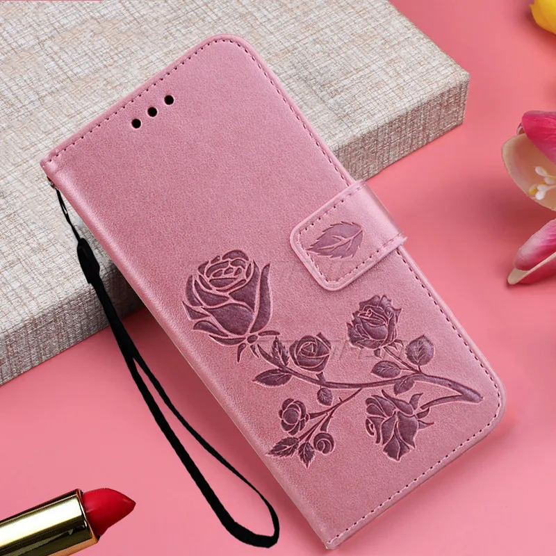 Кожаный чехол-книжка с цветочным рисунком для Samsung Galaxy A50 A30 A70 A20e A20 A10 A40 S10 S9 S8 A9 A7 A6