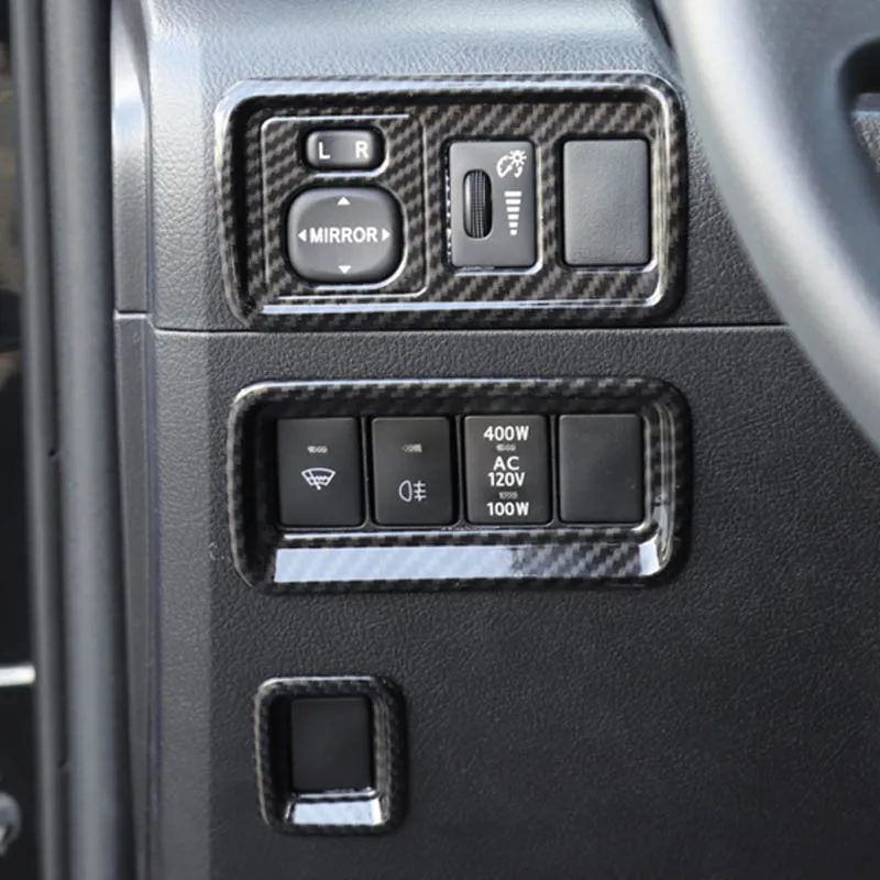 

Front dashboad sticker side mirror headlight knob cover decorative frame trim for toyota 4runner 4 runner Accessories 2010-2019