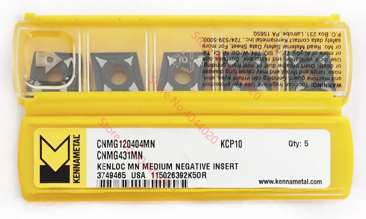 Kennametal 10 pcs A2040R06CF02 KC5025 carbide inserts