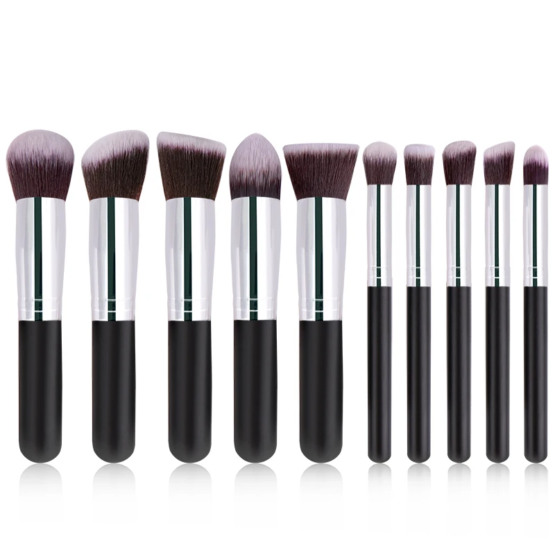 

Cosmetic Brushes Set Foundation Brush Powder Brush Makeup Brushes Wood Handle Soft Artificial Fiber Beauty Tools