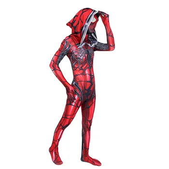 

Women's girls Parallel universe venom Gwen Spider-Man Cosplay Costume red women spiderman Halloween costume X'mas gift toys