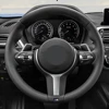 Hand-stitched Black Suede Car Steering Wheel Cover For BMW M Sport F30 F31 F34 X1 F07 F10 F11 X2 F25 F32 F33 F36 F39 X3 F48 ► Photo 3/6